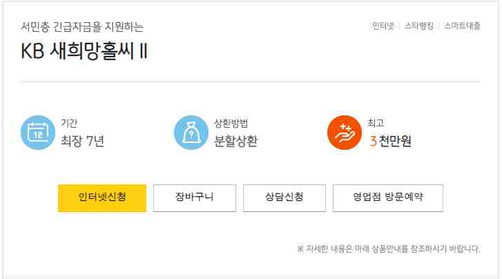 KB국민은행 새희망홀씨