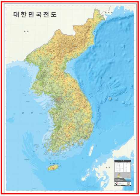 우리나라 지도 크게보기